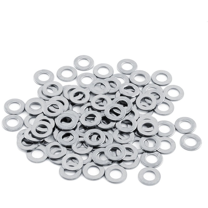 Set 100 saibe metric inox 304 M3x7x0.5 M4x9x0.8 M5x10x1 M6x12x1.5 M8x16x1.6 M10x20x2