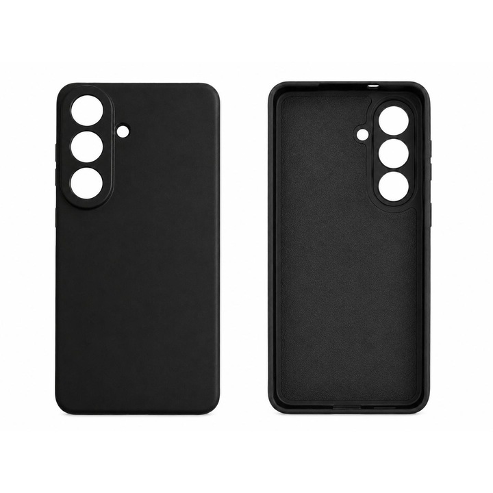 Husa telefon compatibila cu Samsung Galaxy S26, Anti-Soc, Protectie camera, Microfibra interior ( catifea ), Margini Ridicate pentru Protectia Ecranului, Negru