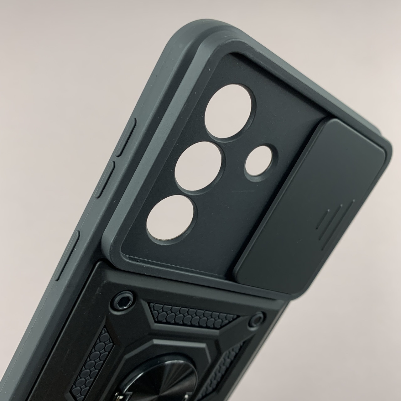 Husa telefon Mat-Tech compatibila cu Samsung Galaxy A57, Protectie Camera, Inel, Magnet, Anti-Shock, Rugged Protection, Negru