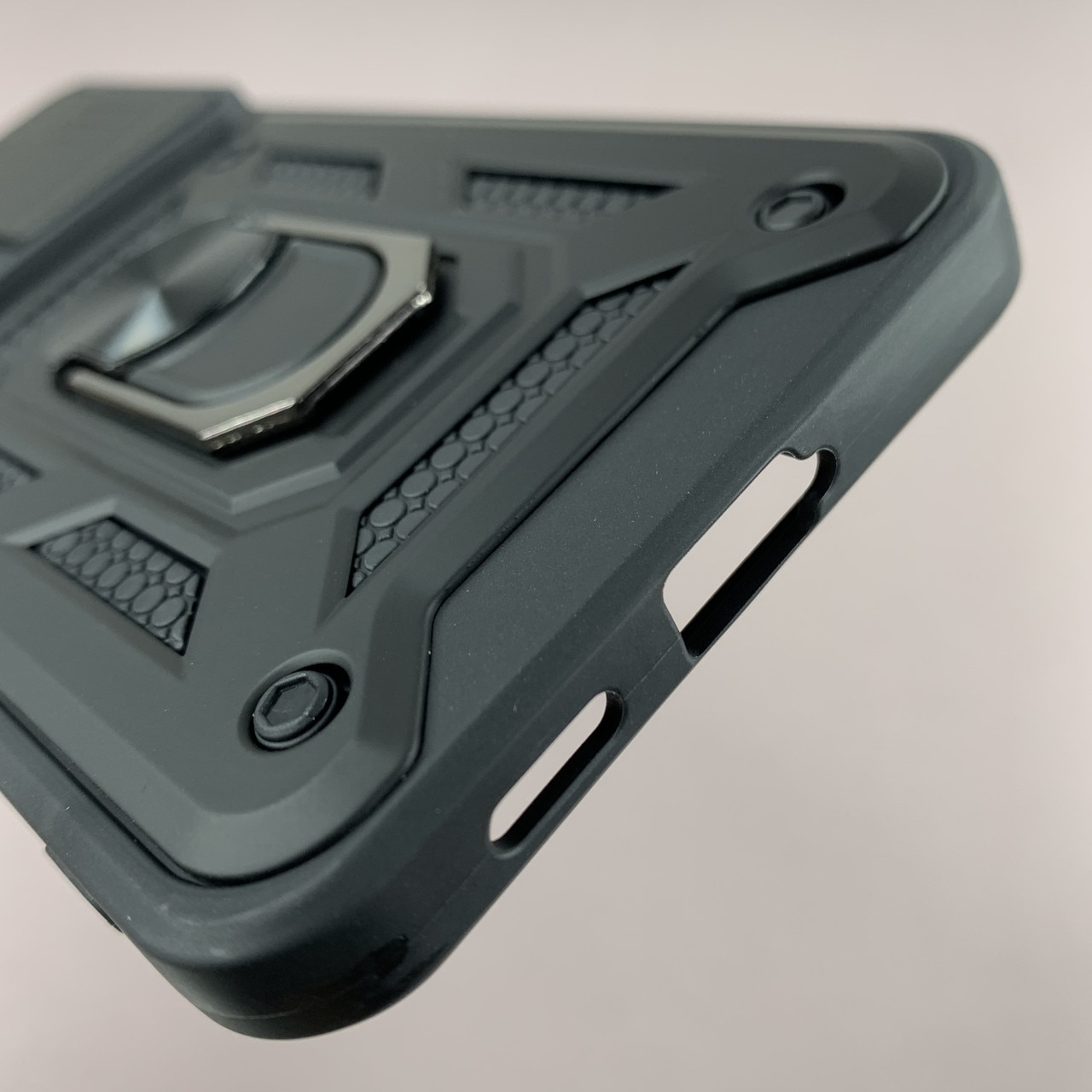 Husa telefon Mat-Tech compatibila cu Samsung Galaxy A57, Protectie Camera, Inel, Magnet, Anti-Shock, Rugged Protection, Negru