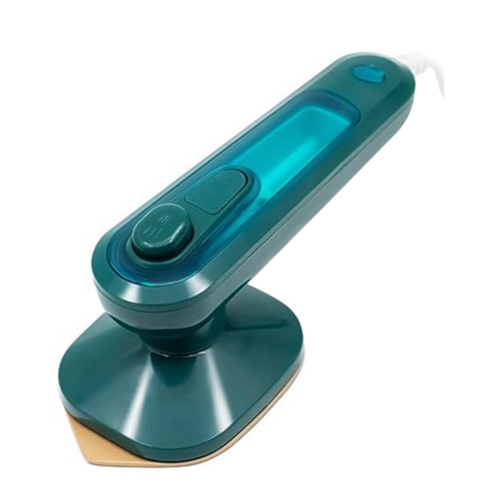 Fier de calcat cu abur portabil, 2 in 1, titan, transparent, 60ml