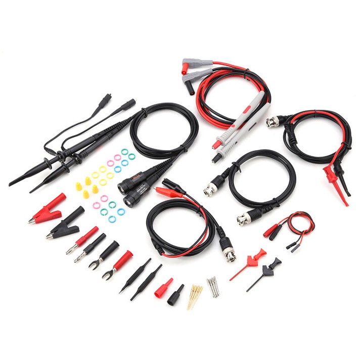 Set sonde testare multimetru osciloscop 41 piese multicolor 100x120x110cm