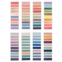 Set 1600 etichete indexare autoadeziv, asskanaer, 80 culori, Inscriptibil, Marca si evidentia informatiile importante, Usor de gasit, Pentru arhivarea fisierelor birou, instrument de luare a notitelor, PET, 43x10 mm