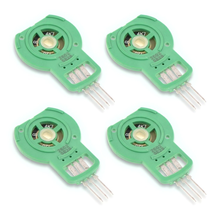 4 db potenciométer készlet, klímaberendezés fűtőmotor, zöld Pixel 3.7x2.8cm