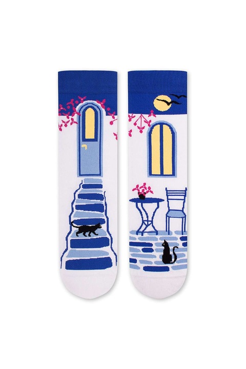 Памучни чорапи Arty Socks Гръцки серии Бял