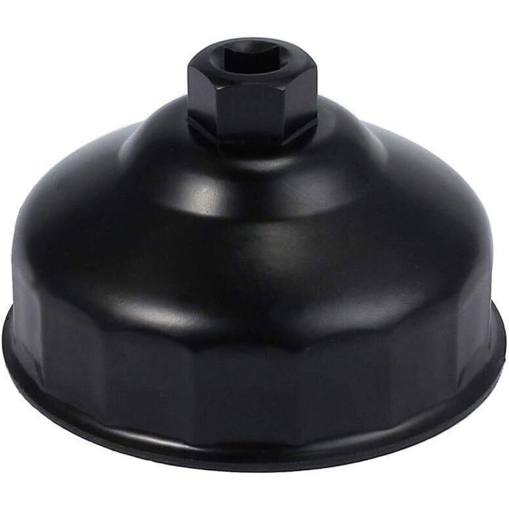 Cheie filtru ulei, 86 mm, 16 caneluri, din aluminiu, compatibila cu motoare BMW N20/N26/N51/N52/N54/N55/N63/N74/S55/S63, pentru serii 1-7, X, Z, negru, 1 buc