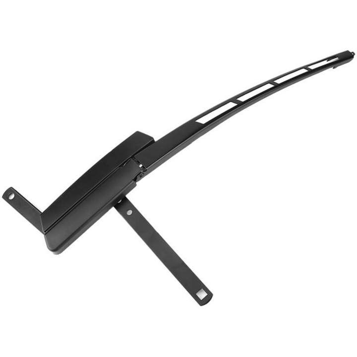 Brat stergator parbriz 4L1955408B, din aliaj de aluminiu, compatibil cu Audi Q7 2007-2016 (volan stanga), conform piesei originale, montaj usor, negru, 1 buc