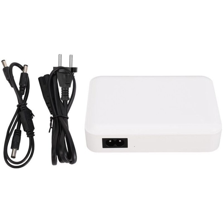 Mini UPS 7500mAh, 12V 9V 24W, fekete, 10x5x3cm