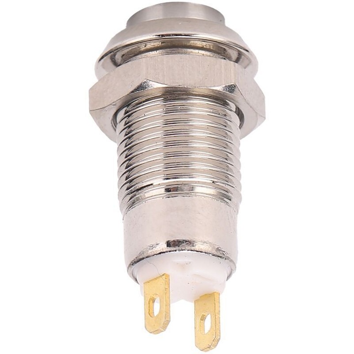 Vízálló tűzálló fém nyomógombos kapcsoló 3V 8mm