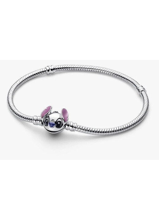 Bratara Pandora tip snake cu Stitch de la Disney din Argint 925 - 20 cm