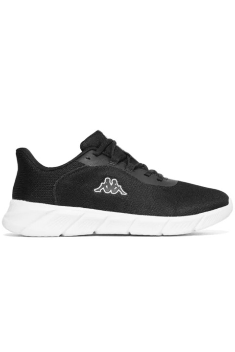 Pantofi sport low-cut usori si respirabili potriviti pentru activitati sportive usoare si tinute casual, Kappa, Alb/Negru