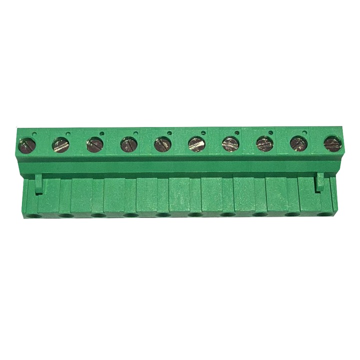 Sauro CIF10007 — Anya csatlakozó 10 pólusú, 7.62mm raszter, csavaros sorkapocs, oldalra stackelhető
