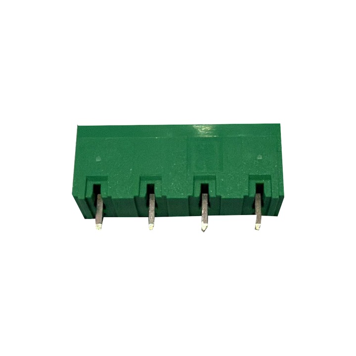 Sauro CIM040P7 — Conector tata PCB 4 pini, pas 7.62mm, 600V 16A, shrouded polarizat, montaj THT