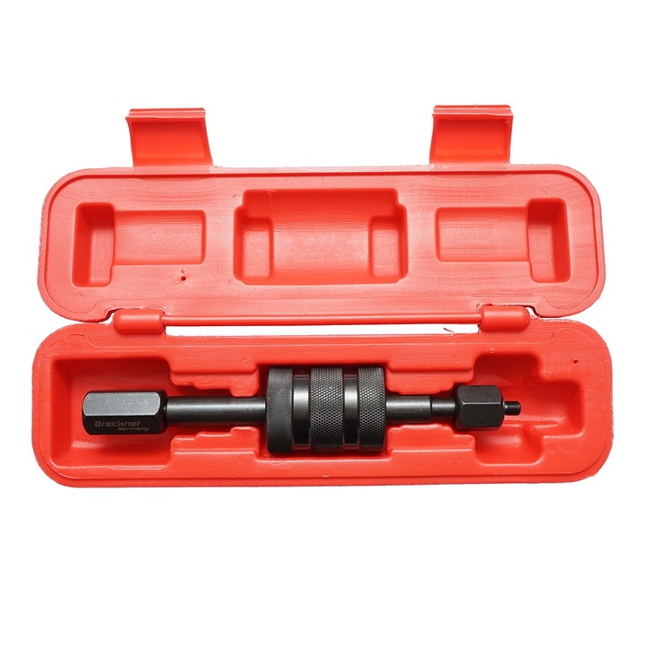 Injektorkihúzó kalapács 230 mm, Bosch és Lucas fúvókákhoz, M8x0.75, M12x1.5 és M14x1.5 menet, professzionális szerszám injektorok szétszereléséhez