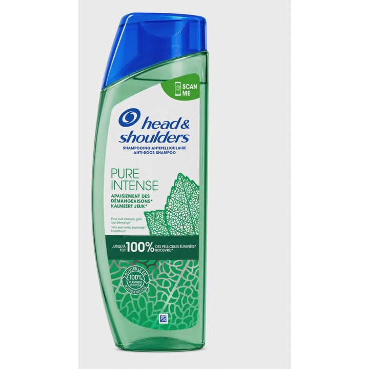 Head & Shoulders Pure Intense Sampon anti-matreata pentru scalp cu mancarimi, 400 ml
