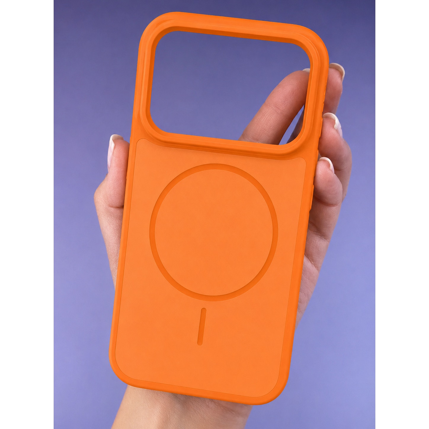 Husa protectie Mat-Tech compatibila cu iPhone 17 Pro, MagSafe, Protectie Camera, Decupaje Precise, Rezistenta la impact, Orange