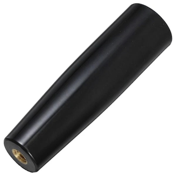 Fekete Bakelit forgatógomb 10x2.8x0.8cm rézhuzallal grillhez