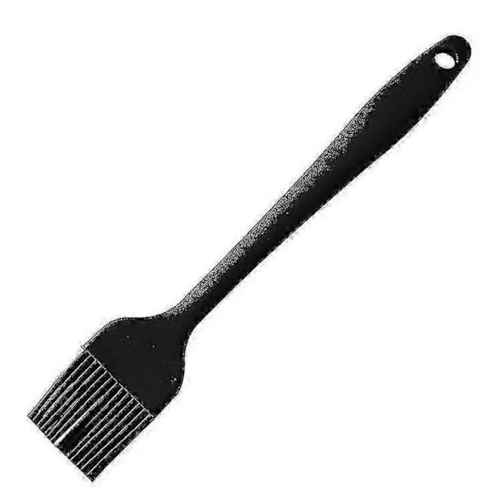 Perie de bucatarie din silicon rezistent la caldura, negru, 25cm