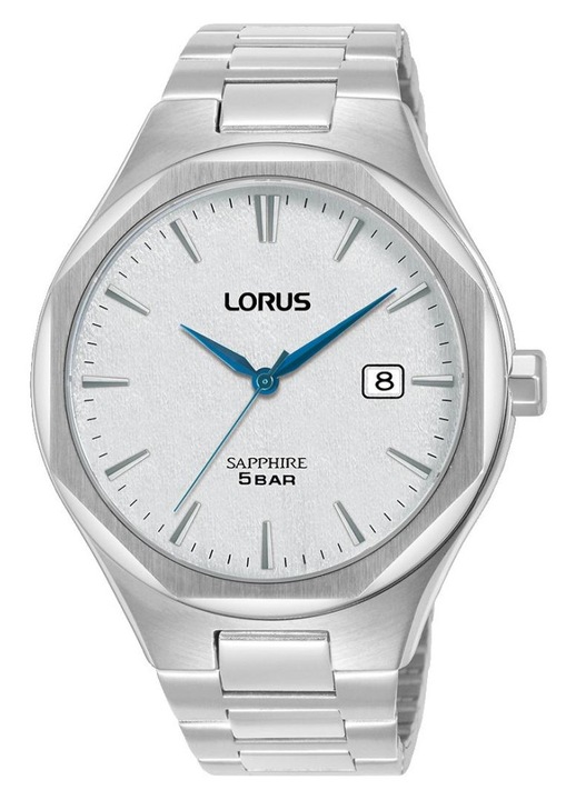 Ceas barbatesc Lorus RS979DX9, alb, argintiu, 42x10mm