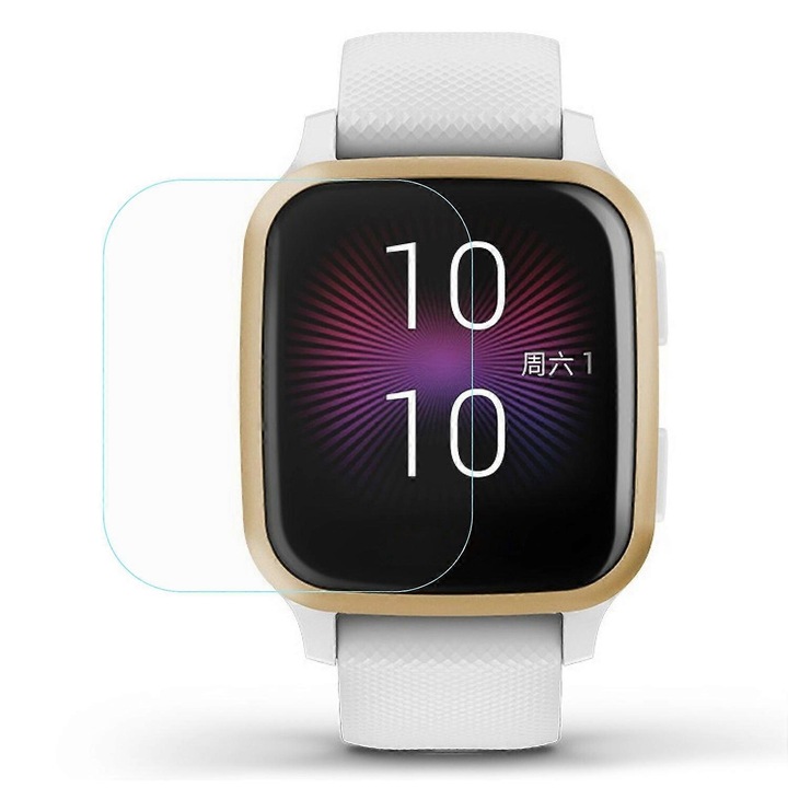 TPU képernyővédő fólia Garmin Venu Sq Sq 2-höz, átlátszó, vékony