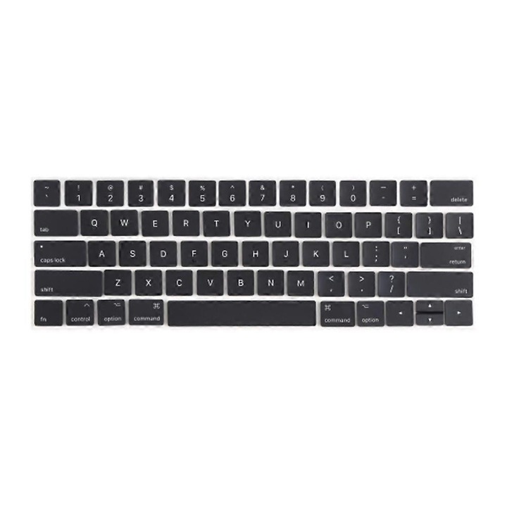 Laptop billentyűzet, OEM, billentyűkészlet logó nélkül, fekete, MacBook Pro 13 inch 2019-hez