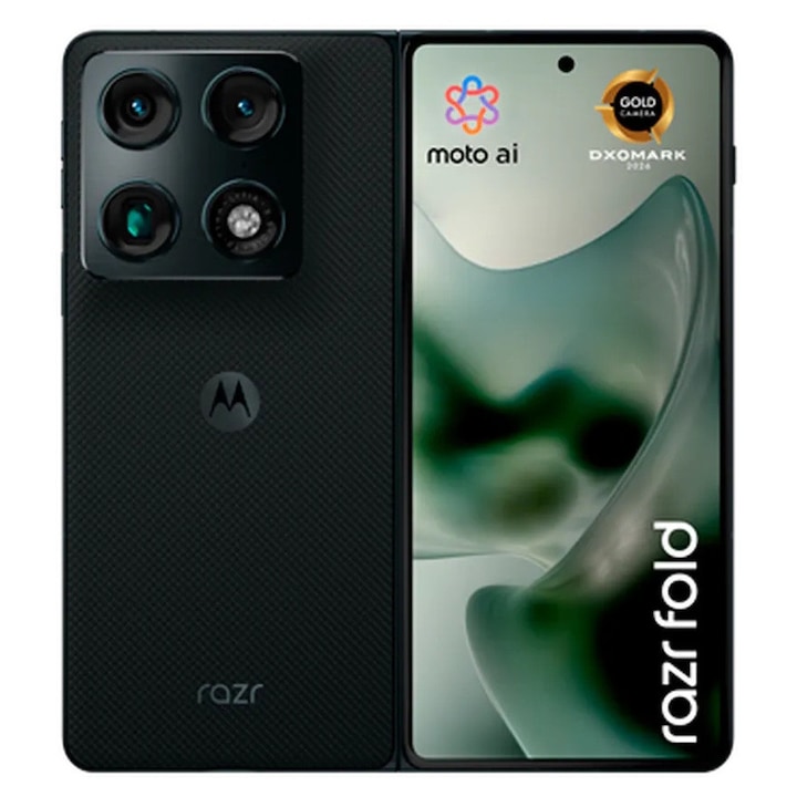 Motorola Razr Fold összecsukható telefon, 512GB, 8GB RAM, Fekete, 6.2 inch