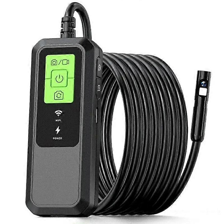 Инспекционна камера с двойна леща 1080P, 8 мм, 1 м кабел, 850 mAh, HD