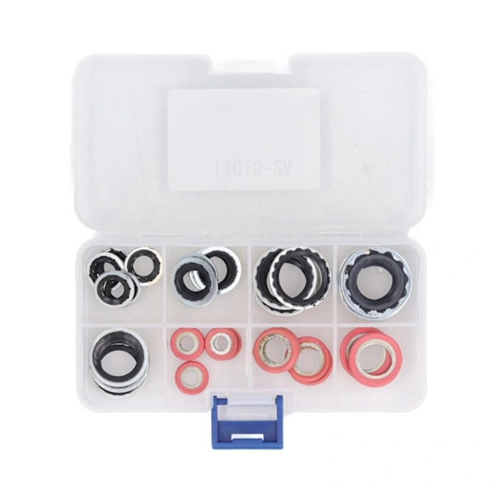 Set garnituri etansare aparat aer conditionat, 40 piese, aluminiu si cauciuc, multicolor, dimensiuni variate