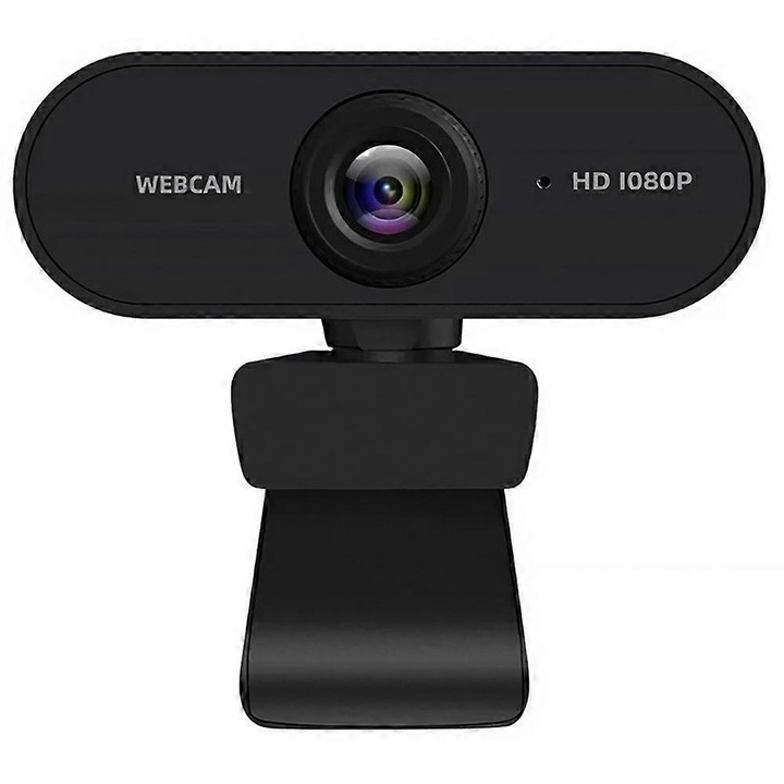 USB webkamera 1080P HD kompakt fekete 87g