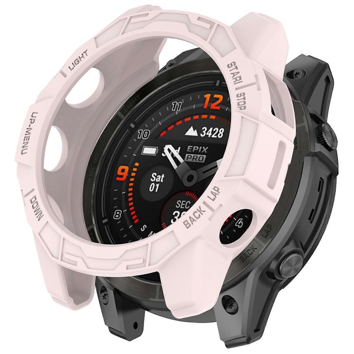 Carcasa TPU ceas Garmin Fenix 7 Pro Epix Pro 47mm transparenta durabila