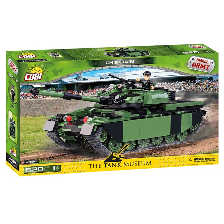 Set de constructie Cobi, Small Army, tancul britanic Chieftain (620pcs)