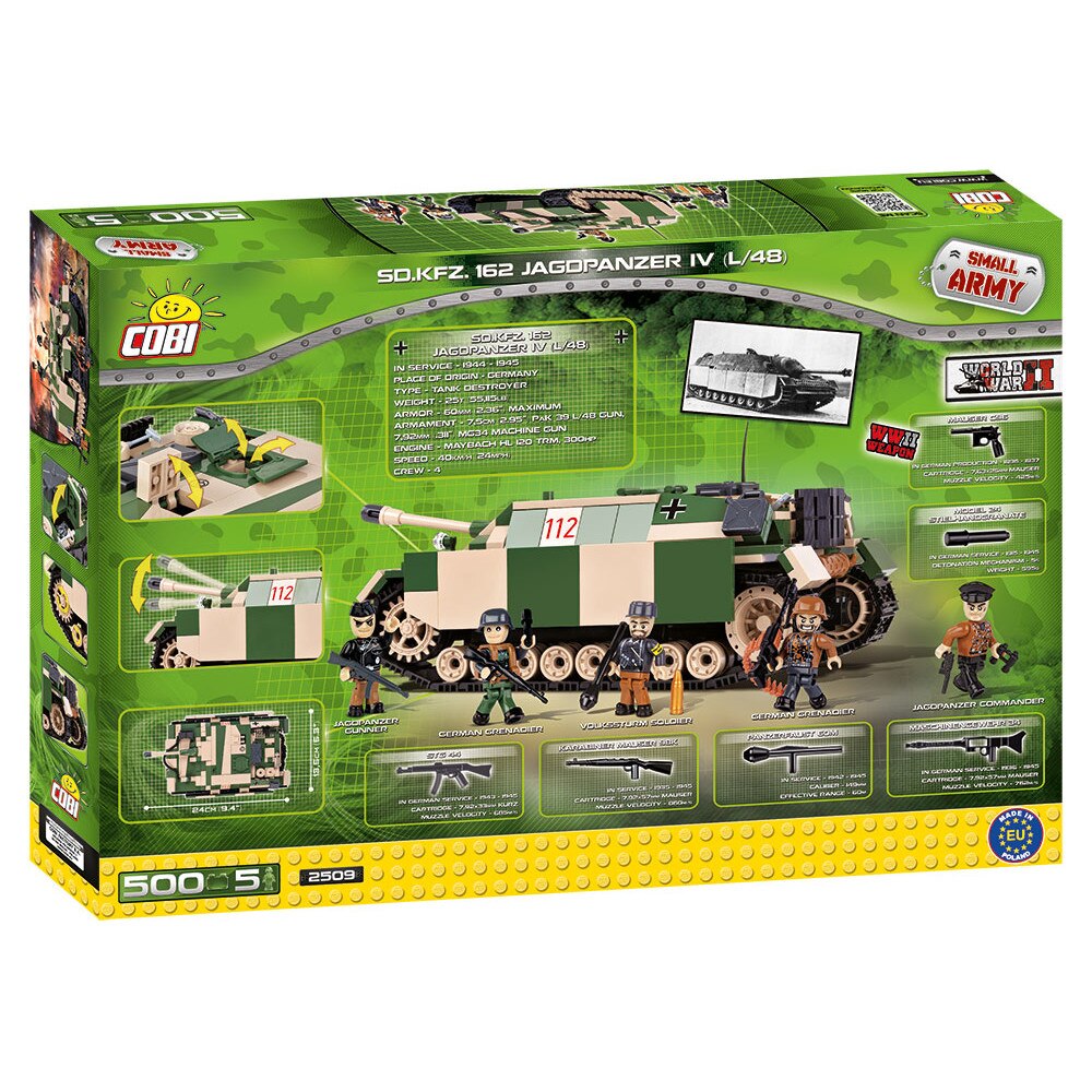 Set de construit Cobi, Small Army, Tan German Jagdpanzer IV L/48