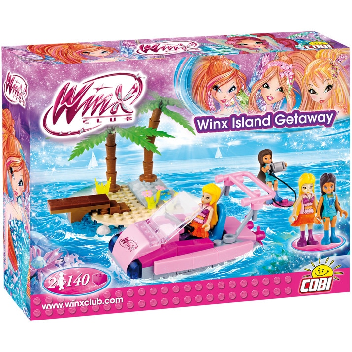 Set de construit Cobi, Winx, Portalul insulei Winx (140pcs, 2fig)