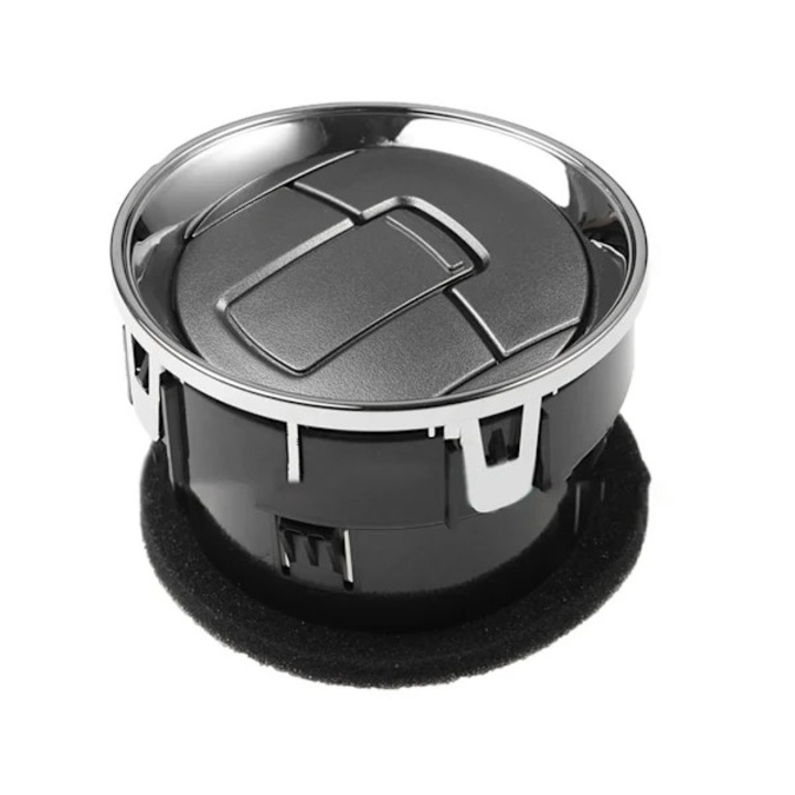 Conduct aerisire bord auto 13x10x10cm, ABS, negru