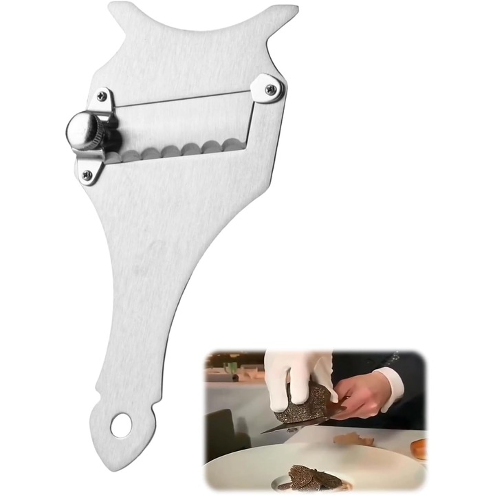 Feliator trufe inox multifunctional ajustabil pentru ciocolata si legume