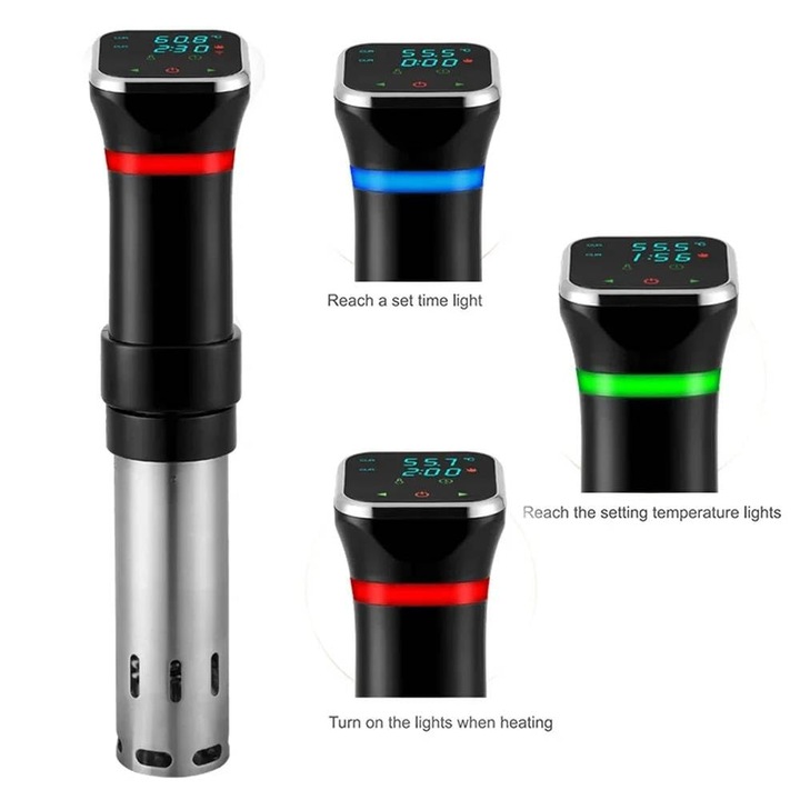 Aparat sous-vide, control temperatura precis, portabil, 30x15x10cm