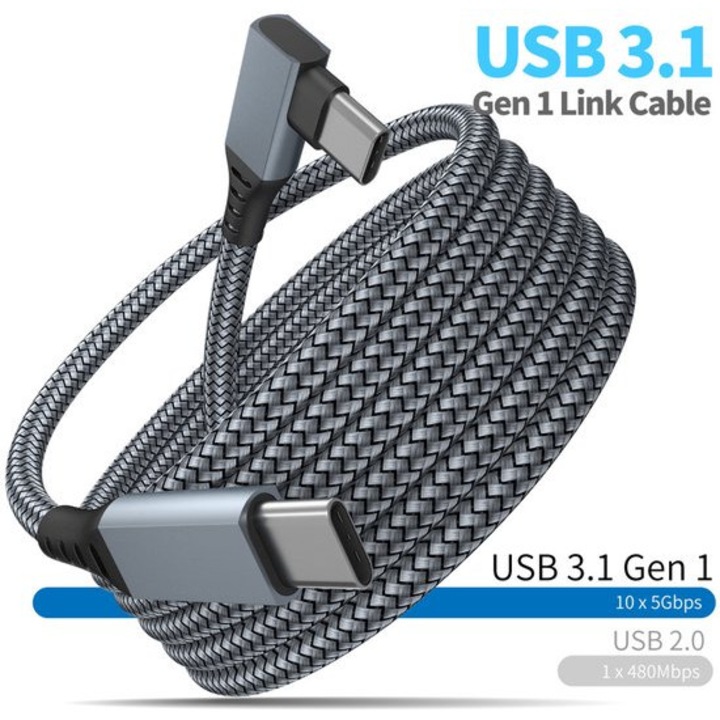 Cablu incarcare VR 3m, negru