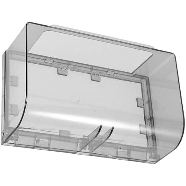 Capac protector adeziv pentru priza dubla, rezistent la apa, 20x12x7.5cm