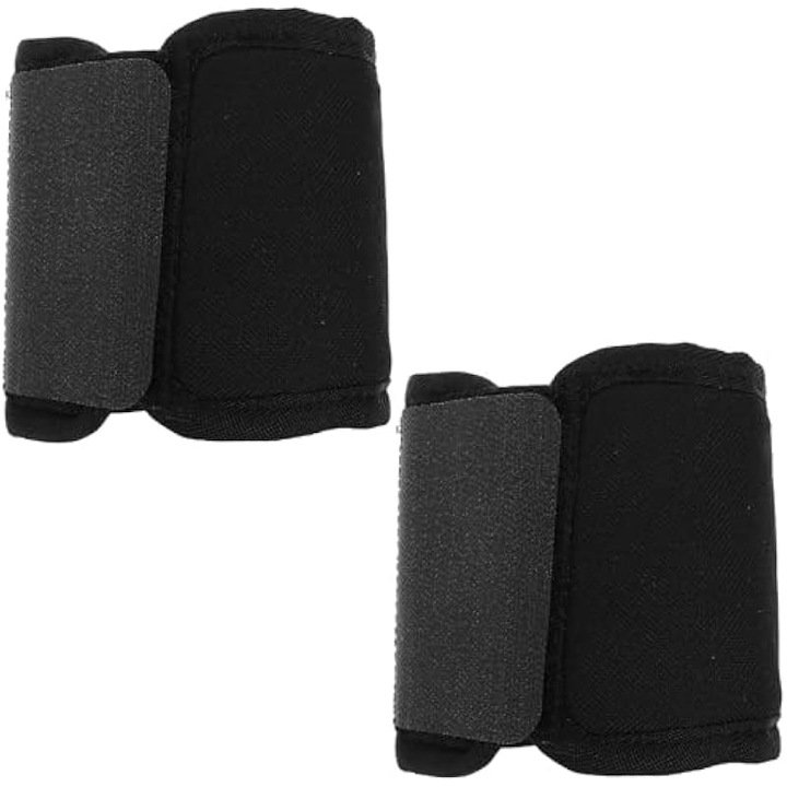 Bandaje pentru picioare cai, protectie, negru, material rezistent, marime universala