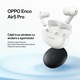 Casti In-Ear OPPO Enco Air5 Pro, True Wireless, Bluetooth 6.0, ANC 55dB, LHDC 5.0, Microfon AI Triple, Autonomie 54 ore, IP55, Matte Black