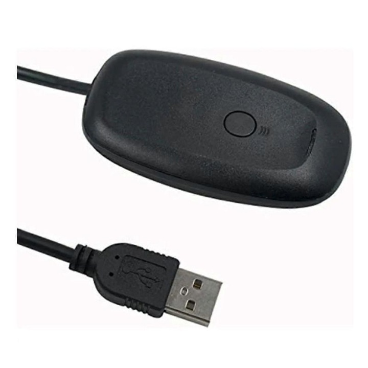 Vezeték nélküli gaming USB vevő, fekete, 360, 10x5x2cm
