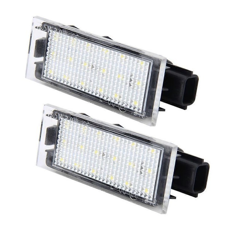 Комплект 2 LED крушки за осветление на номер Renault, многоцветни