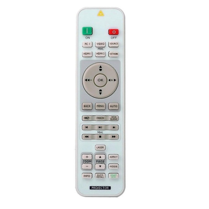 Projektor távirányító, OEM, 433 MHz, 1 csatorna