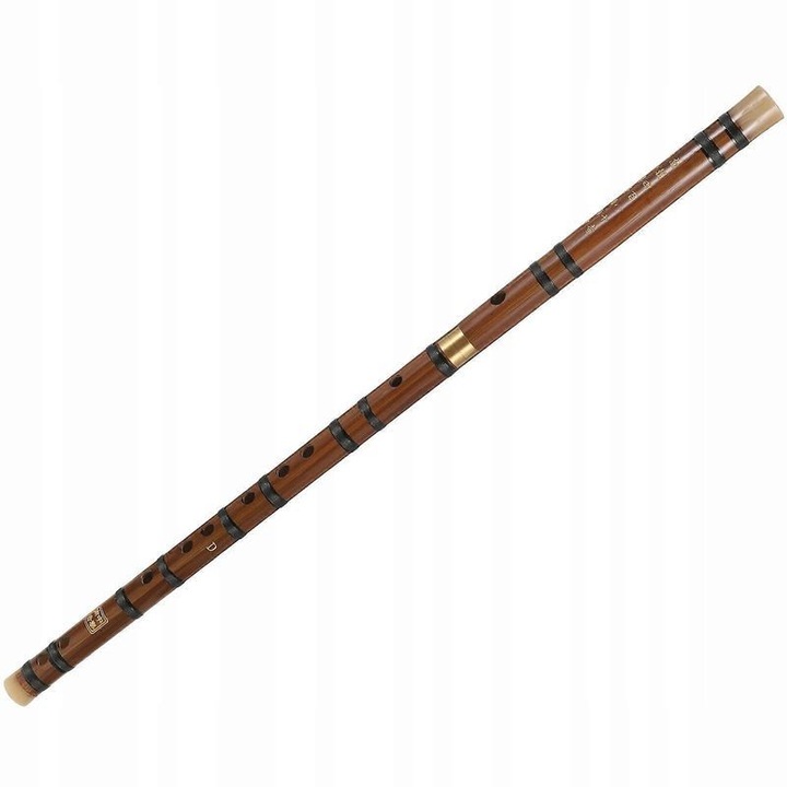 Bambusz fuvola, hagyományos japán, 60x2.5x2.5 cm, natúr