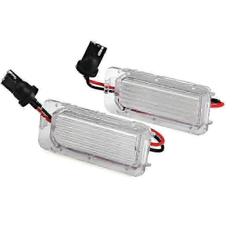 LED лампа за регистрационен номер, 18 LED, бяла, 58x25мм, комплект 2 броя