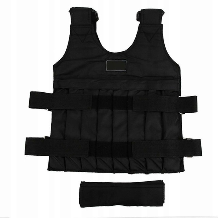Vesta ajustabila cu greutati 20kg negru 60x42cm
