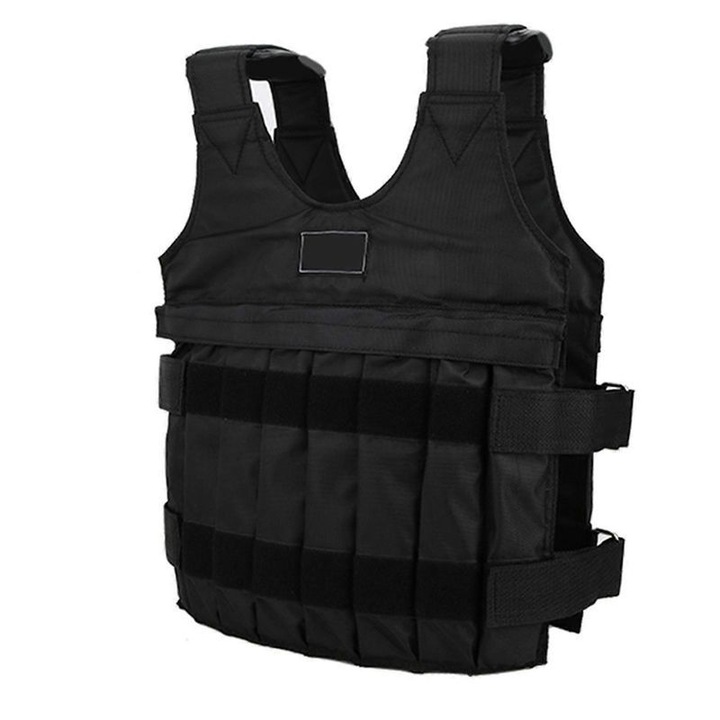 Vesta ajustabila cu greutati 20kg negru 60x42cm