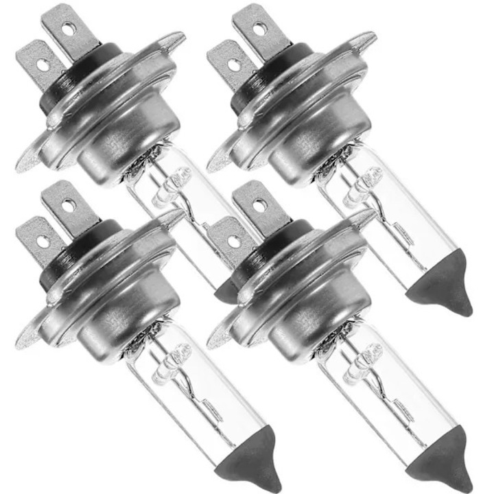 Set 4 becuri far auto H7, 12V 55W, sticla cuart, 5.9x1.2x1.2cm, alb