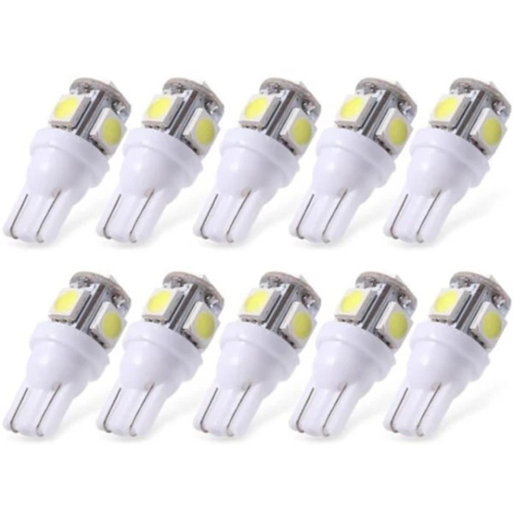 LED крушка T10 6000K 10 бр. бяла 12V 10x1см