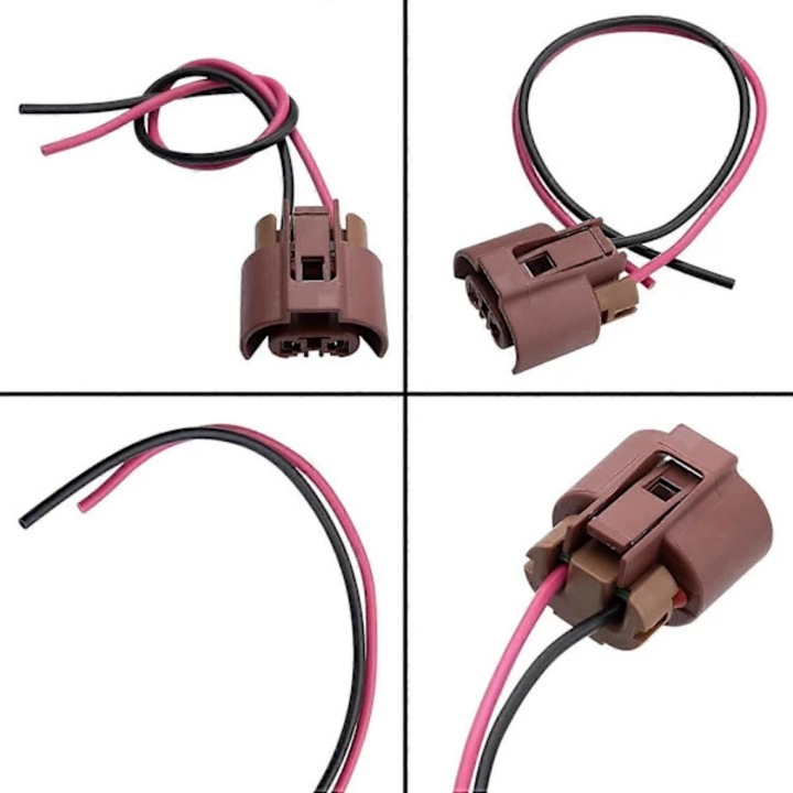 Adaptor cablu soclu bec far HIR2 pentru Toyota Lexus Auris, 12V, 10cm, negru